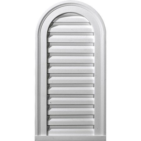 Ekena Millwork Cathedral Urethane Gable Vent Louver, Functional, 18"W x 21"H GVCA18X21F